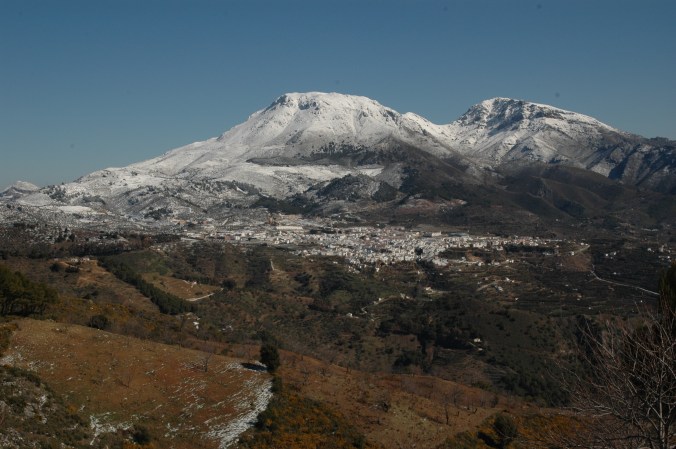 panoramique de sierra de las nieves