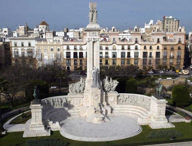 Place d'Espagne et Monument à la Constitution de 1812, Cadix (Andalousie)
